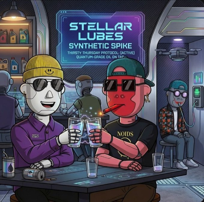 The image features a cartoon scene of two men sitting at a table, drinking from glasses filled with water. The background shows another man wearing sunglasses and holding a beer bottle. There are also other people present in the scene, but they are not the main focus. The overall atmosphere appears to be casual and relaxed, as if the characters are enjoying their time together on a sunny day or during summertime.
