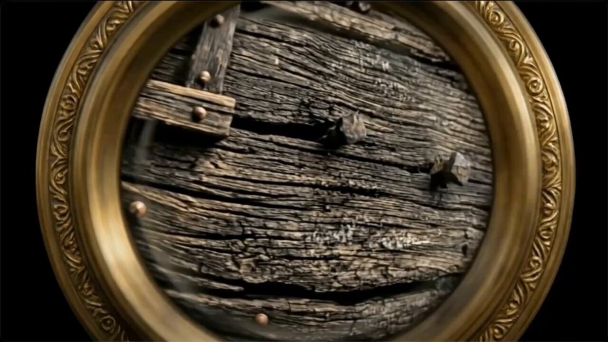 The image features a wooden frame with a gold border, which appears to be an antique or vintage piece. The frame has a circular opening that allows for a view of the wood's surface through it. The background is black, providing contrast to the wooden frame and drawing attention to its details. The text in the image reads "A month ahead of my expectations. Turns out I was NOT bullish enough on $ASST SATA." This message seems to be related to the wooden frame or possibly a discussion about investing in antique items.