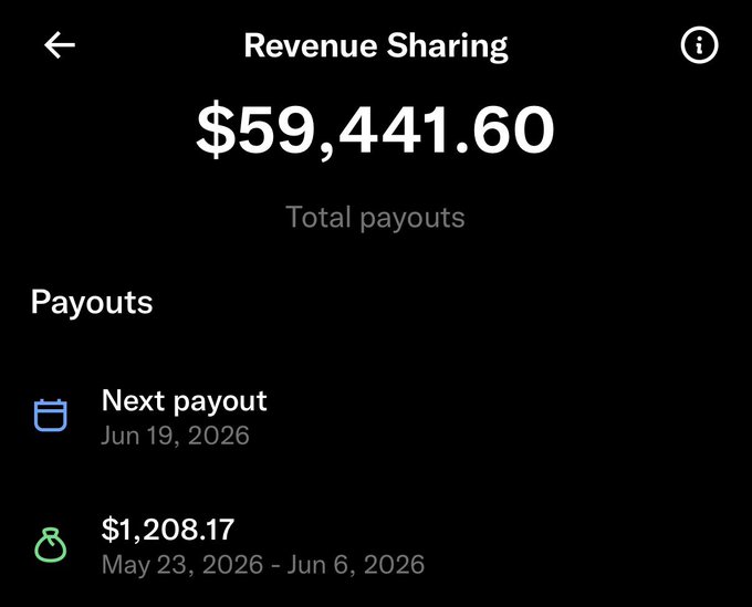 The image shows a screen displaying a screenshot of an Excel spreadsheet containing some financial data. The main focus of the image appears to be the spreadsheet's title, "Revenue Sharing", followed by the text "received $59,451.60 total payments". There are also numbers and dates related to the spreadsheet's content.