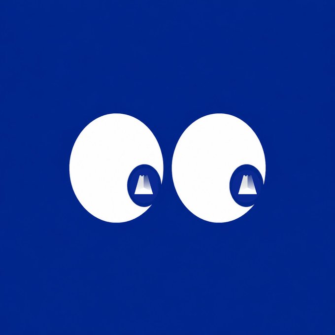 The image features a blue background with two white circles, each containing an "O", positioned side by side. Below these circles are two small white triangles that appear to be mountains or peaks. The text "SHX BOUTTA LAUNCH" is written in black at the bottom of the image.