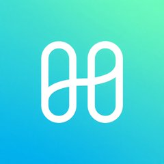 A stylized white "H" logo—symbolizing Harmony blockchain—is displayed on a gradient blue-green background, representing the cryptocurrency platform planning to roll back its blockchain following the forging of ONE tokens.