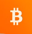 The image shows the Bitcoin logo (a stylized white "₿" symbol) on an orange background, representing the cryptocurrency Bitcoin. This visually ties to the post's mention of Bitcoin's dramatic 24-hour price chart action.