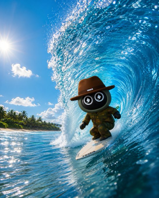 The image features a cartoon character, likely a surfer or a sailor, riding a wave while wearing a hat. The caption of the image reads "While exploring @RiverdotInc, I noticed something interesting about Season 5. Most reward programs focus on activity alone. $River is putting more emphasis on staking and governance. That means participation isn'qe just about showing up. It'qe about having a voice in the". The post seems to be discussing the content of the image or making a connection between the cartoon character's actions and the content of Season 5, which focuses on stakeholder engagement rather than just completing activities.