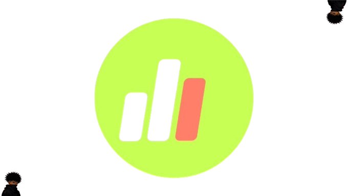 The image features a bright lime-green circular logo with three slanted white and coral bars, alongside small decorative figures. No readable text, numbers, or ticker symbols appear; it visually represents Sway, a content creation app mentioned in the post.