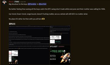 The image presents a screenshot from an online trading platform that shows three distinct posts with different content. The first post displays a screenshot of Bitcoin trading information, including a rocket chart depicting the rise and fall of a cryptocurrency's value over time. The second post shows an image of a space shuttle in the foreground, and the third post has text related to the Bitcoin market on its surface.

Among the posts, one is particularly focused on crypto trading tips with three different ideas shared, such as focusing on better trades, using altcoins for short-term gains, and watching for a breakdown in the market. The posts also feature mentions of people like "MHC" (Microsoft) and "@ParadiseXBT_".