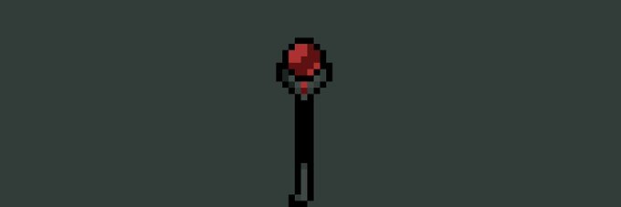 A pixel-art red wizard staff or magic wand appears against a dark teal background, matching the WEZARDS × 0xChemistryLab giveaway promotion. The image contains no visible text or mint details.