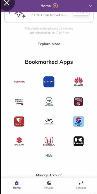 The image shows a smartphone screen displaying various app icons, including a marketplace app with "Bookmarked Apps" written above them. The text within the image suggests that users should explore these apps for more information before making purchases or joining discussions. It is important to note that this process may involve smart contracts and sharing mechanisms to facilitate transactions between users based on their purchasing power. Users can expect an engaging platform, allowing them to manage payment details and share goods and services with one another effectively.
