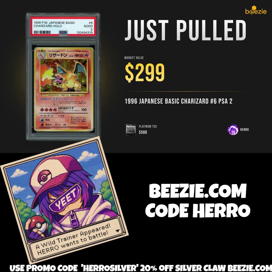 The image has a Pokemon card with a price of $2999, and it also features a picture of a person wearing a hat with a cat on it and an anime character. The image appears to be selling these Pokemon cards online or possibly for a limited edition release as a NFT.