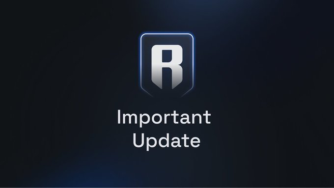 A dark blue graphic with a stylized 'R' logo and the text 'Important Update' displayed prominently.