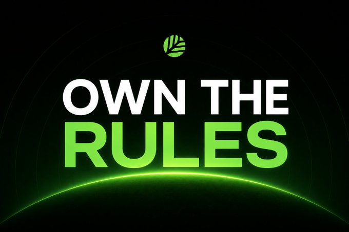 The image features a green logo with white text that reads "OWN THE RULES" against a black background. The text stands out prominently, drawing attention to its message. The image also includes an illustration of a globe surrounded by green lines, which adds visual interest and reinforces the idea of rules or boundaries.