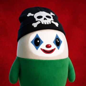 A plush toy character wearing a pirate bandana with a skull and crossbones is displayed against a red background. The image relates to the post about $Cupsey, likely representing the mascot associated with the token that has surged to an $11 million market cap.