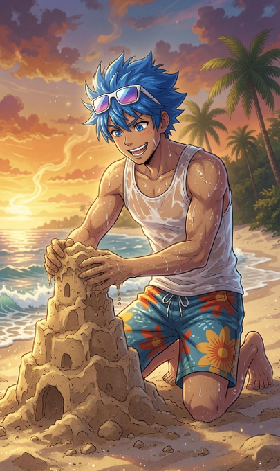 The image features a man sitting on the beach with sandals on his feet while playing with sand. He has a sandcastle nearby, which he is building or working on. The scene suggests that the man might be enjoying some leisure time at the beach, possibly during a vacation or a break from work. The post about Web3 and cryptocurrencies could be related to the man's experience of using digital payment methods for his beach activities, such as purchasing food or drinks, paying for parking, or even participating in beachside events like surfing competitions.