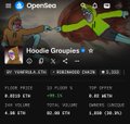 A mobile screen showing a sports betting app with 'OPENESA' and 'Hoodie Groppies R' along with various betting odds.