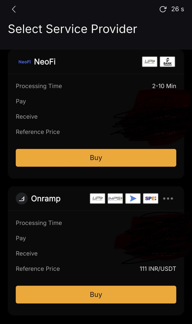 "Select Service Provider": This message indicates that the user has the ability to select their preferred service provider, which could be a financial institution or other service organization offering online banking options for users.