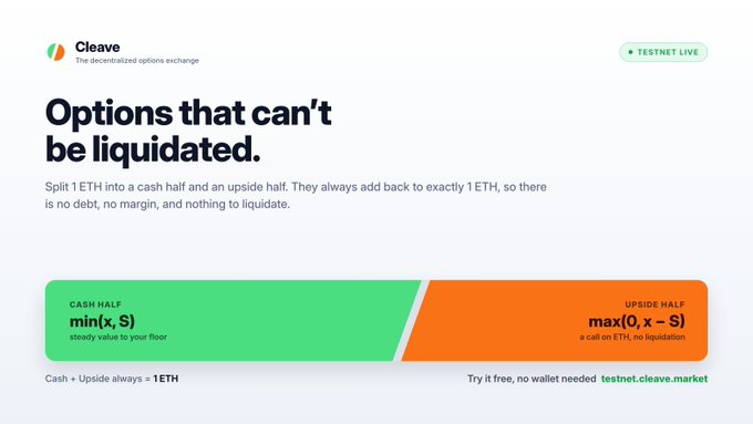 The image contains a screenshot from Cleave's website, which displays an article about the limitations of ether options. The title of the article indicates "Options that can't be Liquidated," suggesting that these ether options cannot be easily liquidated due to various reasons such as splitting into halves and adding back up until they become ether again. This restriction is present in both cash and ether options on the website, and it can be seen by looking at the screenshot. The image may be used as a reference or visual aid for understanding Cleave's article about ether options.