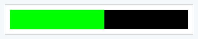 The image shows a simple progress bar with a green-filled portion on the left side, likely representing ICP's growing ecosystem and adoption metrics highlighted in the post. The visual emphasizes progress, mirroring the bullish statements about increased builders, users, and technological developments like Cloud engines and MULTI/DEX within the ICP ecosystem.