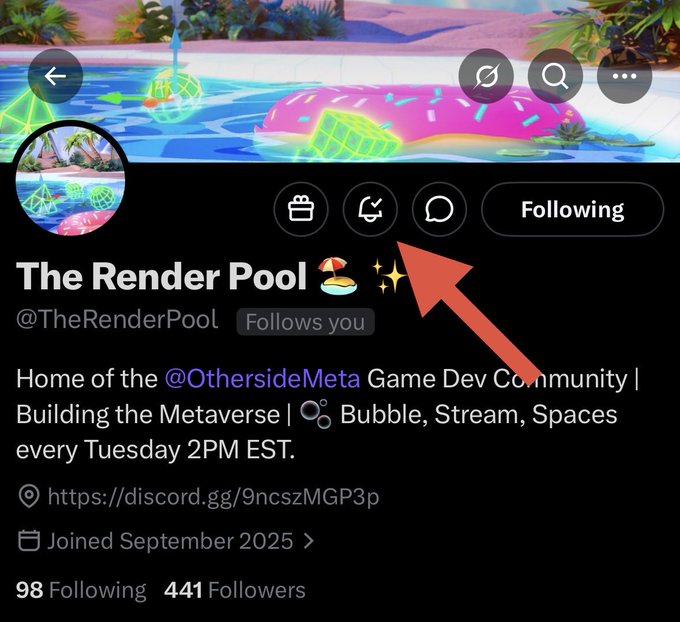 "The Render Pool" is a popular social media platform for game developers, where they share their work with others and connect with fellow gamers. The image shows a post from "The Render Pool" that features an advertisement for a pool party. The post includes a photo of a pink donut-shaped float on the water's surface, along with a description of the event. The post also highlights the game developer's role in creating such an entertaining and visually appealing experience.