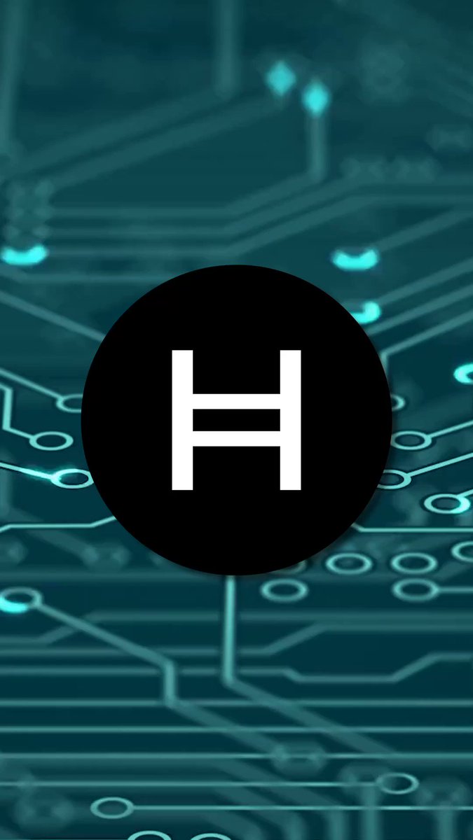 The image features a black circle with a white "h" inside of it, surrounded by blue lines that create an electronic circuit-like pattern. The caption below the image reads "Hedera $HBAR to x.com/JesusMartinezE #AmericanInnovation". This suggests that the image is related to a post about Hedera's currency or a discussion on the innovation and technology behind it, possibly involving electronics or computer science.