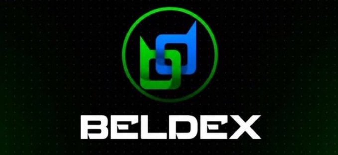 The 'BELDEX' logo featuring an interlocking green and blue symbol inside a green circle on a dark background.