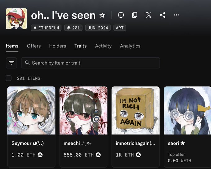 The image shows a screenshot of an online store page, specifically focusing on the "oh...I've seen" section. The main content displayed includes a list of items for sale with their descriptions, as well as a search bar that allows users to browse through these items and find what they are looking for. There is also a small image of a girl wearing glasses in the bottom right corner of the page. The post seems to be discussing the concept of "oh...I've seen" and how it relates to the store's offerings, possibly referring to the entry point or the initial exposure to the store's products.