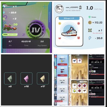 A collage of four screenshots from the Pokémon Go app showing gameplay, a friend's profile with a Dratini (CP 112.52), earned items (x6, x16, x17), and a Pokémon storage view.