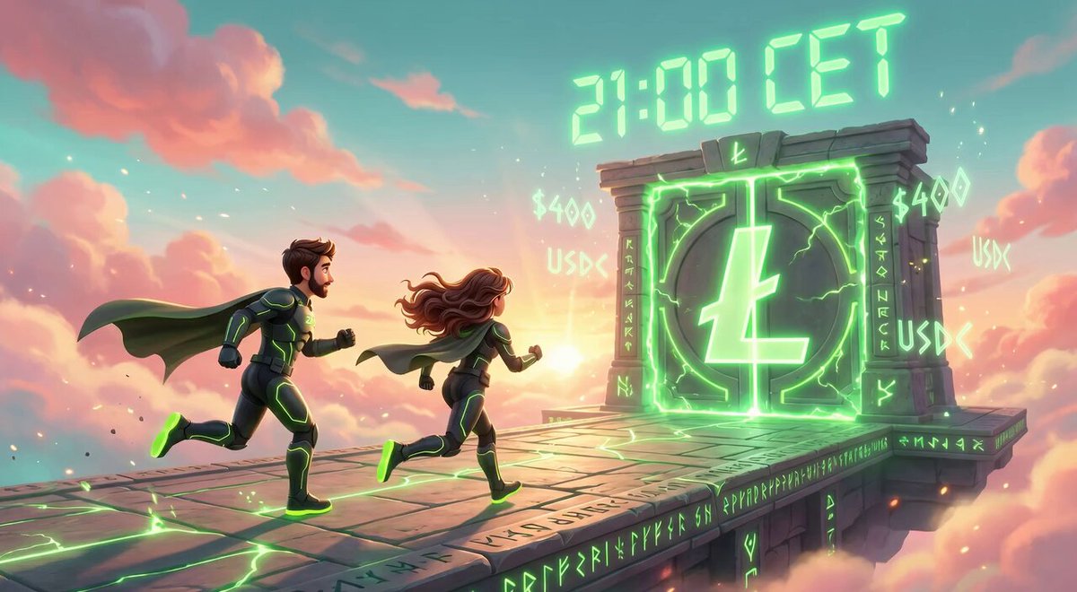 The image features a man and woman running towards a green door with a clock displaying "21:00 CET" at the top of the door, indicating that they have until 21:00 to complete their mission or else they will be trapped inside. The characters are wearing costumes, suggesting that this is part of a video game or an animated movie.