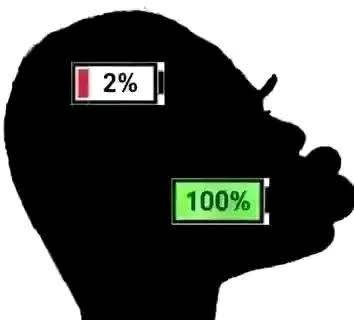 A black bear silhouette with a battery graphic reading “2%” on its forehead and another reading “100%” near its mouth.