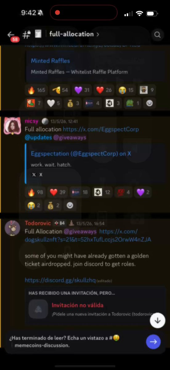 The image shows a phone screen displaying various social media messages or notifications. On the screen, there are several different messages posted by users such as @BR4ted Me, users who like NFTs (NeoFCrypto), or those who wish to be blown up for DMs (Direct Messages). The posts are arranged in a way that they look like a discussion about these topics.