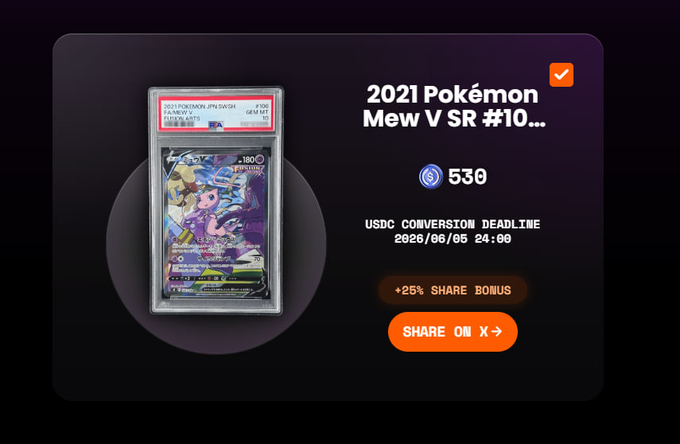 The image shows a Pokémon card sitting on top of an envelope. It appears that someone has decided to sell this card, as there is a price listed for it in the image description. This suggests that the person might be trying to raise money or make some kind of exchange related to the Pokémon card.