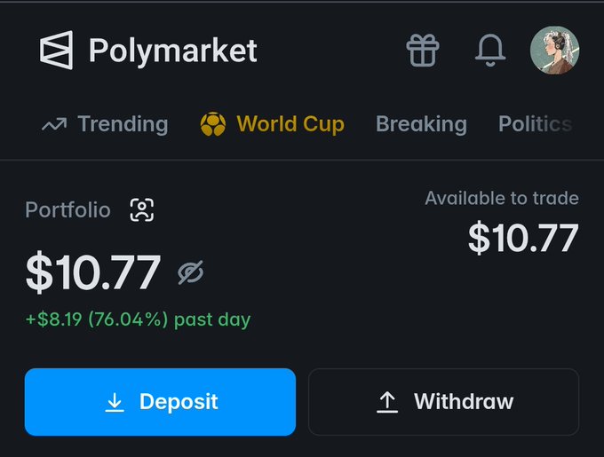 The image shows an advertisement or promotional page from the Polymarket trading platform, which features stock prices for a few companies. The price of one company's stocks is displayed as 10 dollars, while another company has a dream price of 100 dollars. In addition to these two sets of figures, there are logos and icons related to the Polymarket website in different areas around the image.
