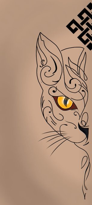The image features a cat's face with an orange eye and black lines around its mouth, set against a light brown background. The cat appears to be peeking out from behind a door or a wall, giving off a sense of mystery and intrigue. The text accompanying the image reads "Ritual: Welcome to June, Ritual family. A new month means new opportunities, new builders, and new milestones waiting to be unlocked". This message seems to be related to the cat's appearance in the image, as if it is a symbol or a metaphor for the start of a new month or season.