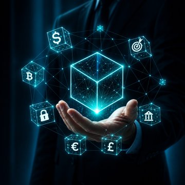 A businessman holds a glowing digital cube surrounded by interconnected icons representing blockchain and finance, including Bitcoin (₿), Dollar ($), Euro (€), Pound (£), a lock, a target, and a bank, symbolizing a secure, tokenized financial network.

The image visually reinforces the post's theme of staying "tokenized" with the $ASE blockchain by depicting a futuristic, secure ecosystem of cryptocurrencies, banking, and security symbols being managed in the palm of a hand—mirroring the idea of decentralized control and the importance of keeping one's Operator up-to-date for smooth support and resyncing.