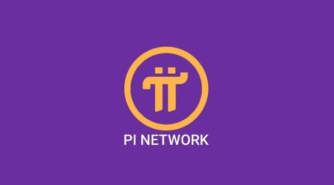 The Pi Network logo (π) displayed in yellow/gold on a purple background.