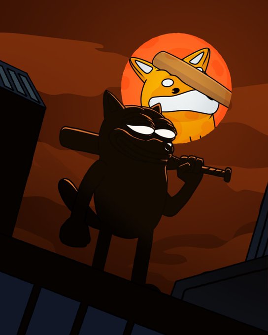 The image features a cartoon cat holding a baseball bat, standing against an orange sky backdrop. There are two other cartoon characters present as well - one sitting down and another standing up. The scene appears to be set in a city or urban environment with buildings visible behind the cat. The caption "focus on what is in the image" suggests that the viewer should concentrate on the details of the scene, such as the cat holding the baseball bat and the other characters present.

The post reads: "every comeback story starts with people counting you out". This phrase could be interpreted as a metaphor for the cartoon cat's situation or theme of the image. The cat might be facing challenges or obstacles in its life that make it feel like an outcast, but it is depicted holding onto the baseball bat and standing up against these odds.