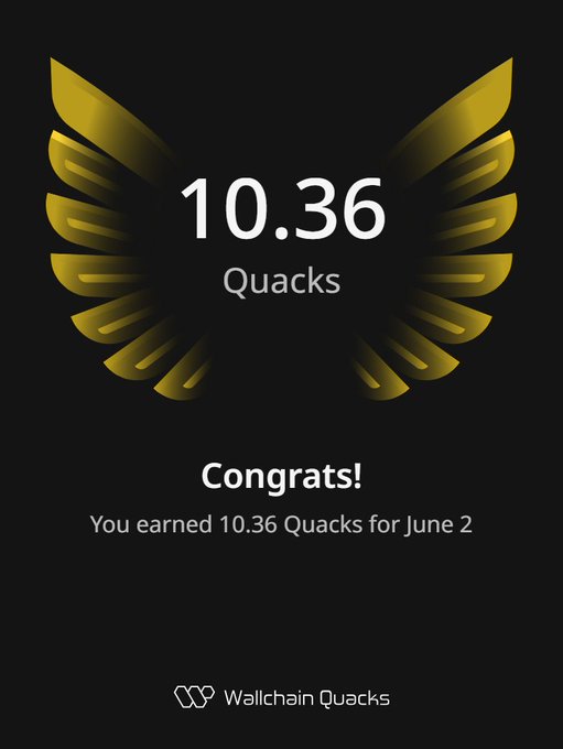The image features a screenshot of an app that displays a congratulations message for someone who has earned 10.36 Quacks within the time period of last week (from June 2nd through July 7th). The post suggests that users can turn their insights into rewards by completing tasks and climbing the leaderboard to advance to the next level, which is set on the right side of the screen.