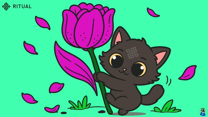 The image features a cartoon cat holding a pink flower with its paw, surrounded by green grass. The background of the image has a light blue color, which complements the cat's fur. There are also some pink flowers scattered around the scene, adding to the overall visual appeal. The caption provided in the image is related to an AI system and seems to be discussing the fragility or instability of such systems when they crash.