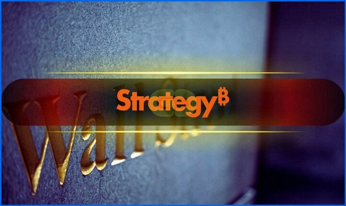 A close-up image of the word 'Strategy' in orange text overlaid on a dark blue textured background with gold embossed letters spelling 'Wall' partially visible.