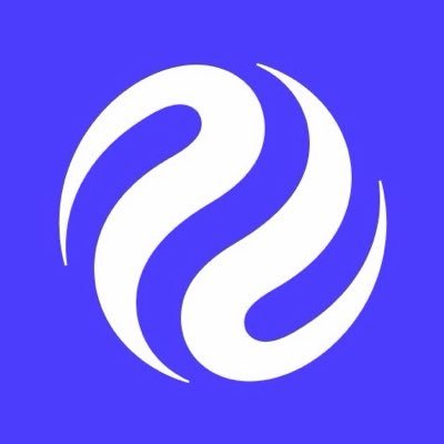 The image displays the NinjaCat logo, featuring a stylized white flame or swirl design on a purple-blue background, representing the Solana-based token mentioned in the announcement about Injective's Trench Treasury purchasing 10% of the project.