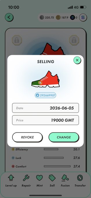 "The shoe is in red color and green color."