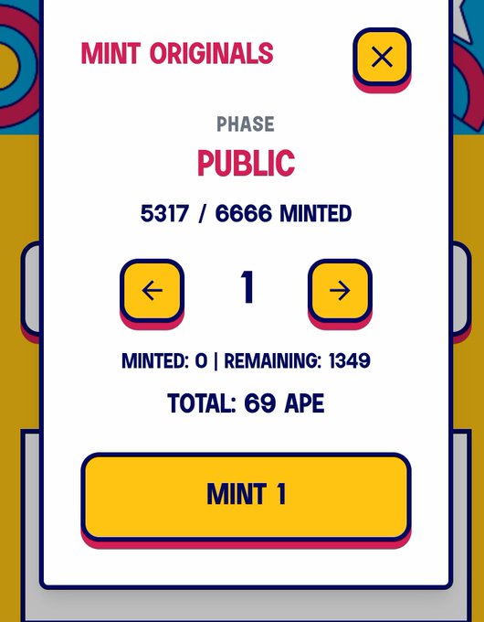 The image shows a screenshot of a mobile phone screen that displays information about an app named "Mint Originals" and "Public". On the right side, there's a message stating "Happy Wednesday morning Let me break down why minting ORIGINALS during this campaign is a no-brainer Everyone in the @Appreciators_IO campaign is competing for 10,000 $APE. But not everyone is competing equally. ORIGINALS holders get a 2x leaderboard multiplier". This appears to be part of an advertisement that emphasizes the app's unique features and promotes it as being exclusive to minted users, potentially giving them a competitive advantage in the app marketplace.