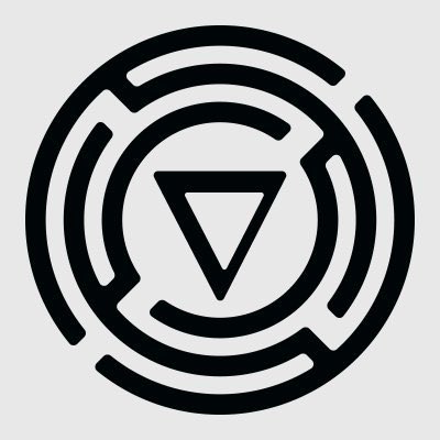 The image features a logo consisting of a circle with three distinct lines, creating an illusion of a maze or labyrinth. In addition to this intricate design, there's a triangle drawn inside the circle. The combination of these elements makes the logo visually captivating and engaging. This logo could be used as part of a business card, website, or other marketing materials for Solana cryptocurrency trading platform that offers multiple pools and exchanges on its website to diversify investment options, which is what the image discusses.