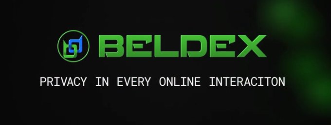 A black banner with the green 'BELDEX' logo and the tagline 'PRIVACY IN EVERY ONLINE INTERACTION' (with a typo: 'INTERACITON').