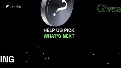 A promotional graphic featuring the TxFlow logo, a headphone icon, and the text "HELP US PICK WHAT'S NEXT" alongside ticker references to $SUI, $MET, and $KAITO. The image aligns with the post's discussion of upcoming token listings and the TxFlow platform's community-driven selection process.