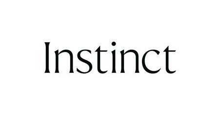 The word 'Instinct' in black serif font on a white background.