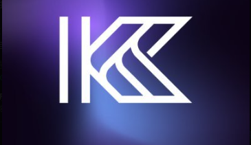 A stylized 'KS' monogram logo in white displayed against a dark blue and purple gradient background.