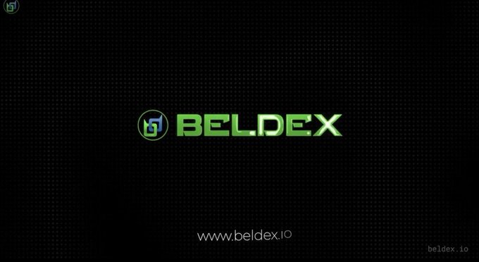 A dark promotional image displaying the green 'BELDEX' logo and the website 'www.beldex.io'.