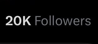 The image displays the text "20K Followers" in white and gray lettering on a black background, celebrating a social media milestone. This aligns with the post, which announces a $2,000 SOL giveaway of $100 to 20 people as a way of thanking followers for reaching 20,000 followers.
