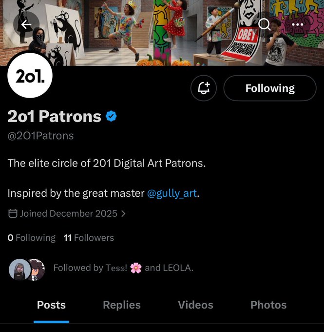 The image shows a social media post from a Twitter account that features an artwork of graffiti style. The post includes a link to the artist's website, which is @gully_art, along with a caption about the art project. The post also mentions that the art is exclusively for a tight community and has been created by @gully_art. The post has received several likes and follows from other users who appreciate the artwork or are interested in learning more about it.