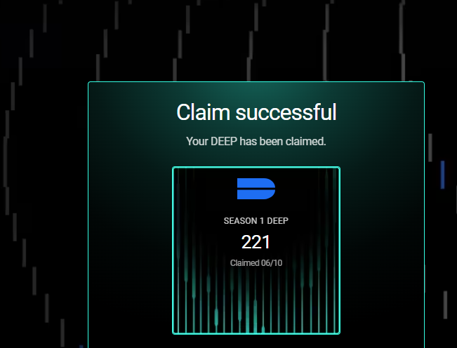 The image features a screenshot of an electronic device or a computer screen displaying a claim success message from a social media platform. The text on the screen reads "Claim successful", indicating that the user has been notified about their success, but without further context, it is not possible to determine exactly what kind of claim they have successfully lodged. However, the screenshot does show two lines in a grid pattern, which might be related to some type of content or interaction on the platform.