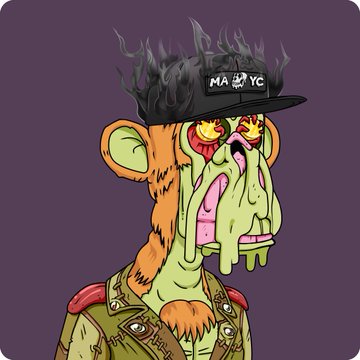 The image features a cartoon monkey wearing a hat, jacket, and helmet with the words "MABC" written on them. The monkey appears to be dressed for battle or adventure, possibly as a character from a video game series. The background is purple, which complements the overall color scheme of the image. The caption reads: "Since January 2022, you’ve been learning, building, collecting, making mistakes, staying in the space, and pushing forward when walking away would’ve been easier".